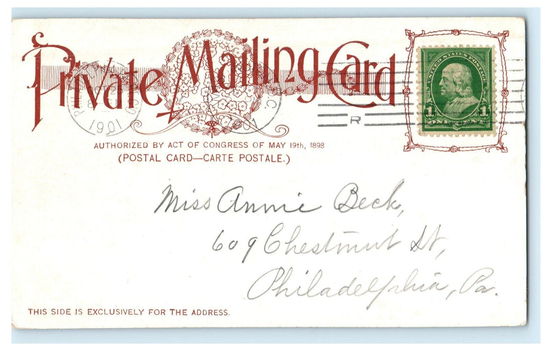 1901 Navy Yard Schley Court Inquiry Historical Political Washington DC Postcard