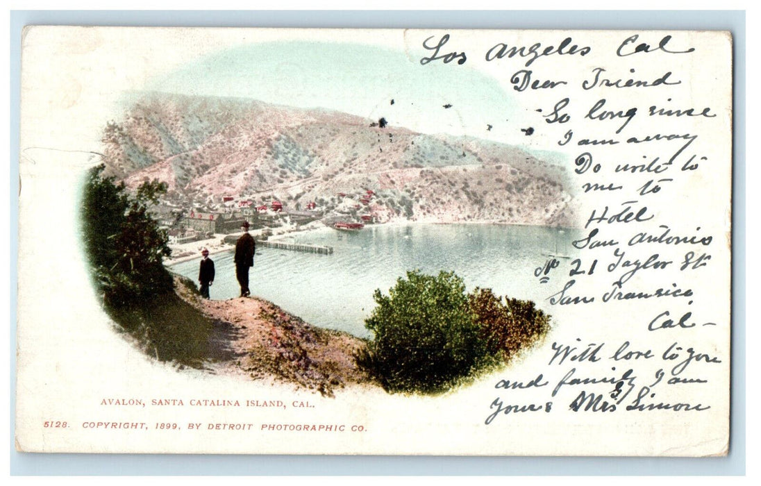 1902 Avalon, Santa Catalina Island California CA PMC Posted Postcard