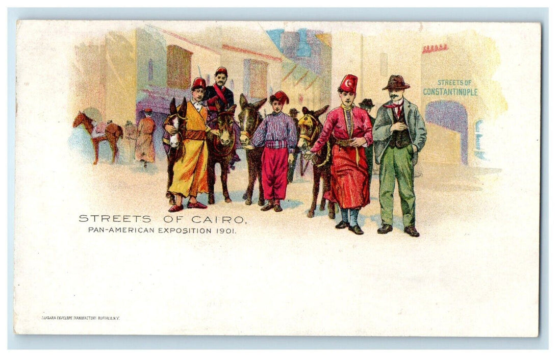 1901 Pan American Exposition Streets Of Cario Buffalo New York NY Postcard