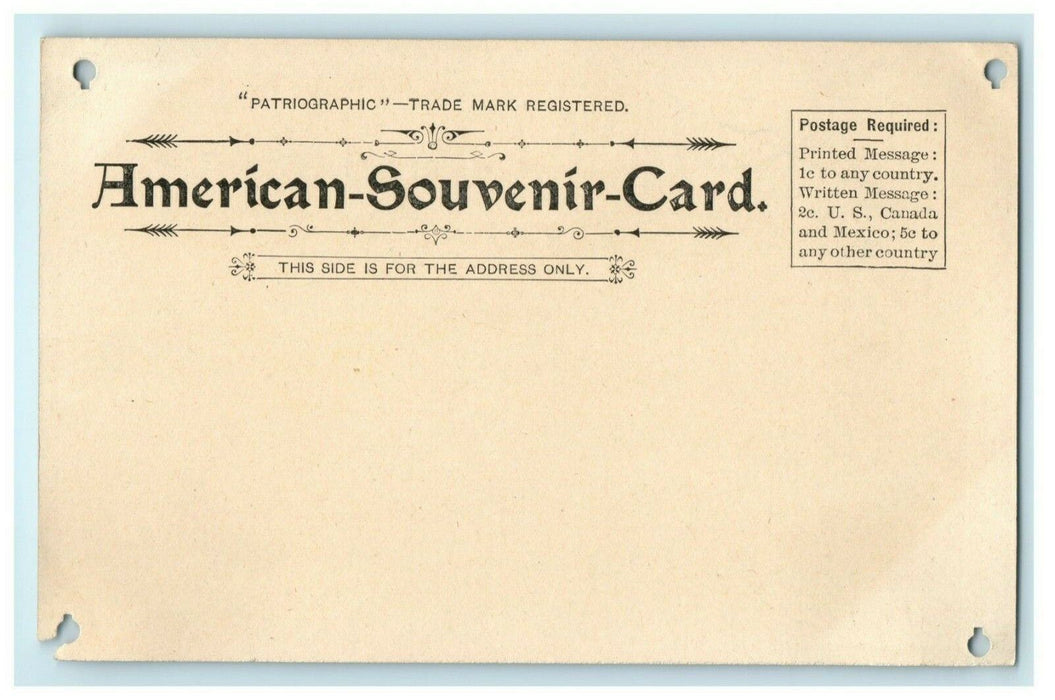 1897 American Souvenir Card Washington DC Multiview Antique Postcard