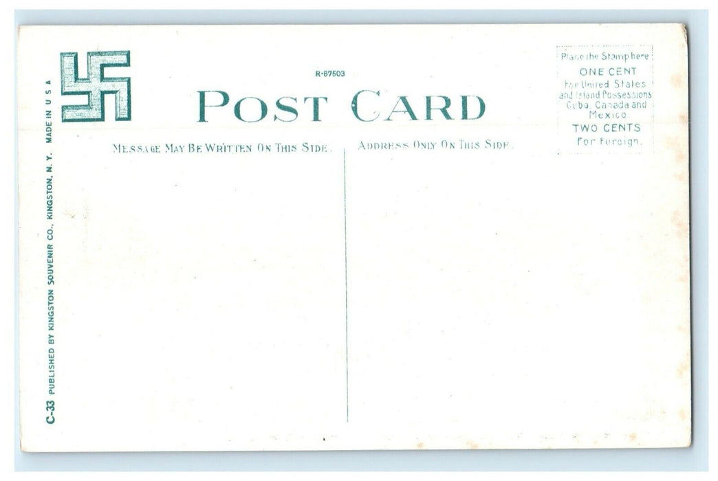 "The Rondout Creek Bridge" From President's Place Kingston New York NY Postcard