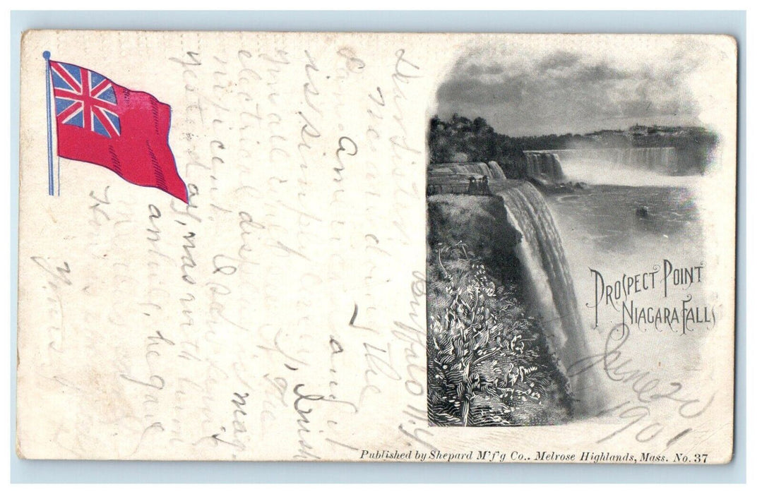 1901 Niagara Falls Pan American Expo Buffalo NY Steamboat Stamp Cancel Postcard