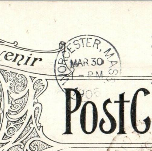 1906 The Old South Church Congregational Worcester Massachusetts MA Postcard
