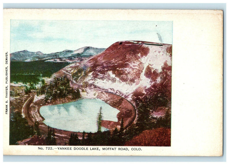 c1920s Yankee Doodle Lake, Moffat Road Colorado CO Unposted Postcard