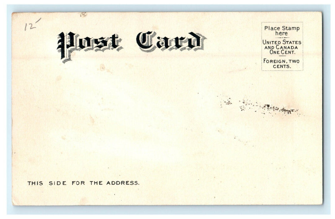 Tremont Street At Common Boston Massachusetts MA Unposted Glitters Postcard