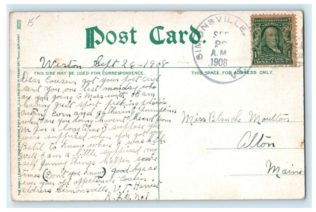 1908 Arrival of Trains at Base, Mt. Washington New Hampshire NH Postcard