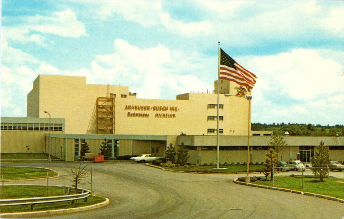 c1960s New England Home of Anheuser-Busch Inc. New Hampshire NH Vintage Postcard