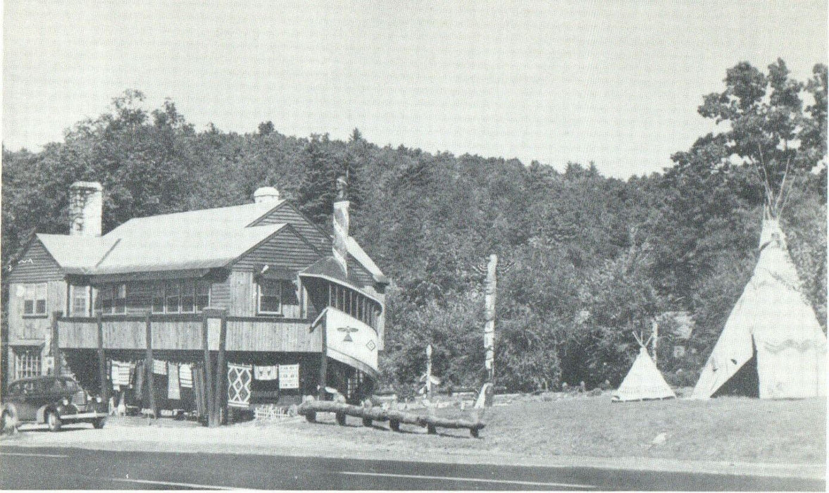 c1930s Indian Cliff US Rt.3, Motor Court Manchester New Hampshire NH Postcard