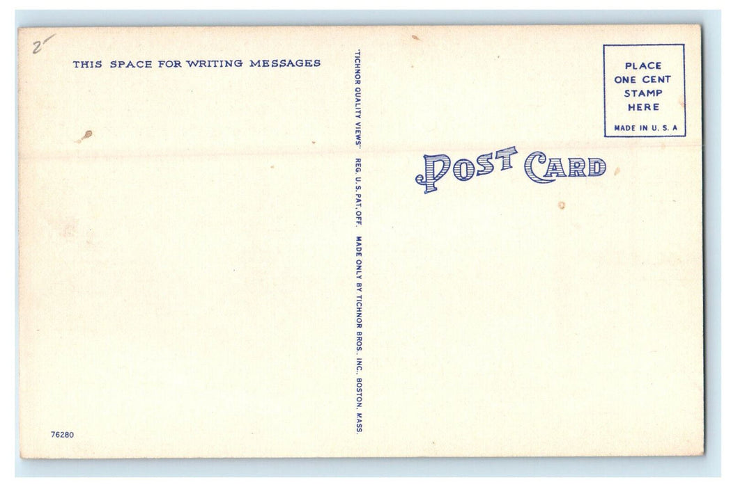 c1930s Endicott Rock Bathing Beach Lake Winnipesaukee, New Hampshire NH Postcard