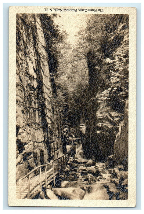c1920s The Flume Gorge, Franconis Notch, New Hampshire NH Unposted Postcard