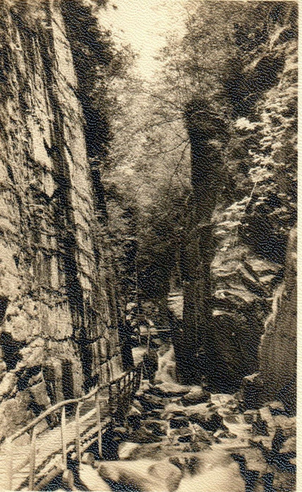 c1920s The Flume Gorge, Franconis Notch, New Hampshire NH Unposted Postcard