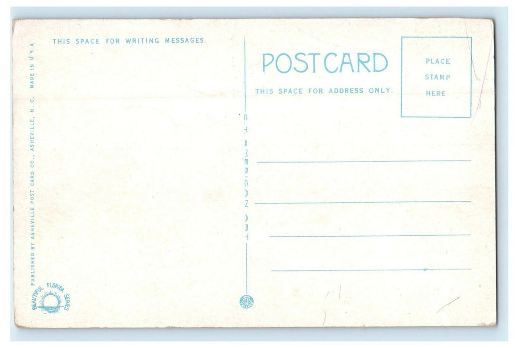 c1920's Manavista Hotel Building Street View Bradenton Florida FL Postcard
