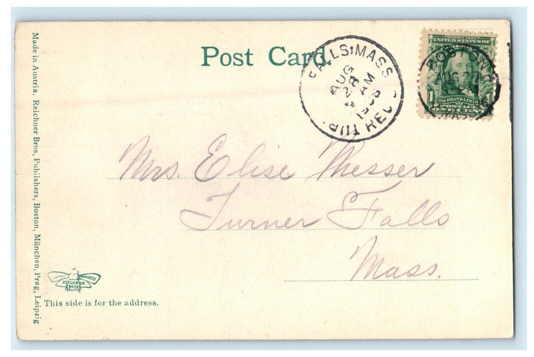 1906 King's Chapel Street View Boston Massachusetts MA Antique Postcard