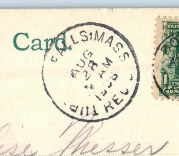 1906 King's Chapel Street View Boston Massachusetts MA Antique Postcard