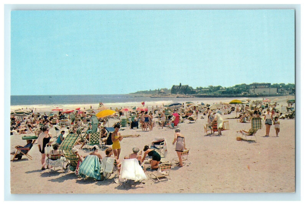 1950 Narragansett Beach, Narragansett, Rhode Island, RI Postcard