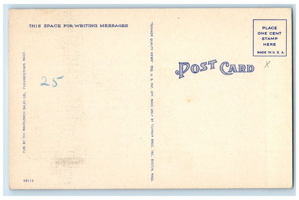 c1930's Provincetown Inn Cars Provincetown Cape Cod Massachusetts MA Postcard