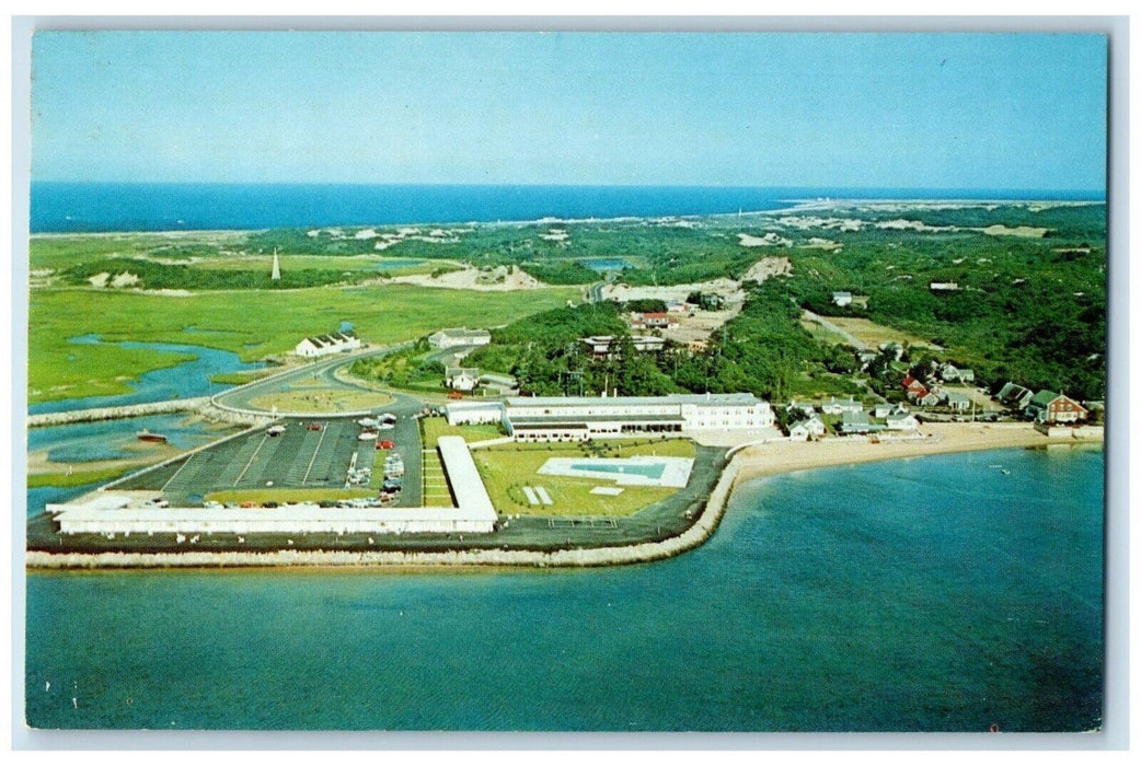 Aerial View Of Provincetown Inn And Motel Cape Cod Massachusetts MA Postcard
