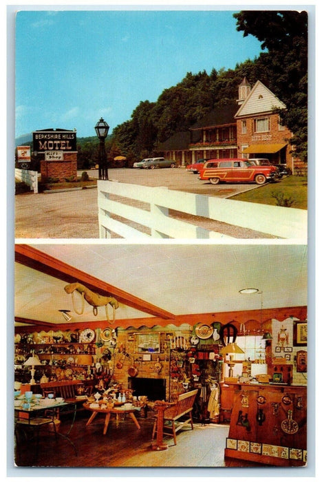Berkshire Hills Motel And Gift Shop Williamstown Massachusetts MA Postcard