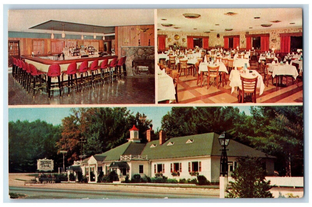 Taconic Park Restaurant Dining Room Williamstown Massachusetts MA Postcard