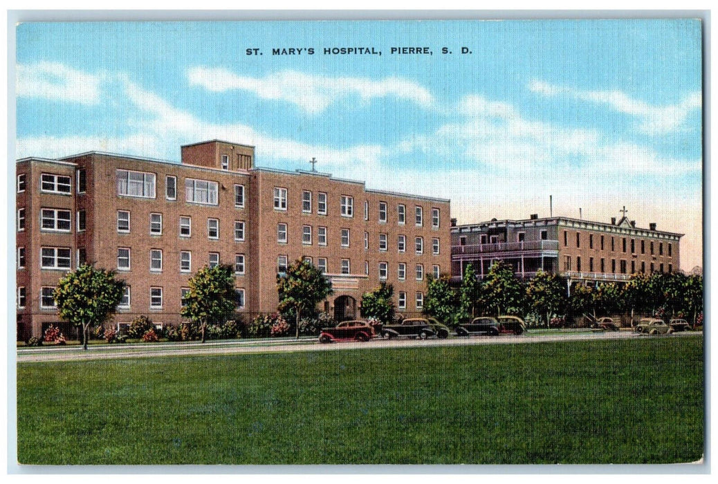 1944 St. Mary's Hospital Pierre South Dakota SD Vivian SD Posted Postcard