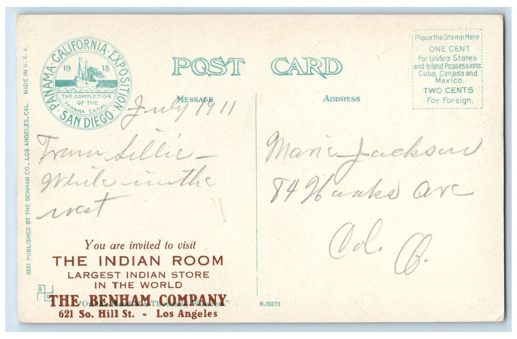 c1910's Train Locomotive, Steamships The Harbor San Pedro California CA Postcard