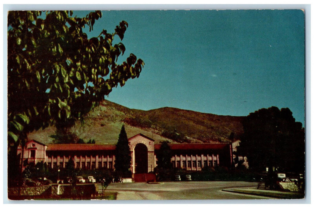 c1960's High School at San Luis Obispo California CA Mirro Krome Postcard