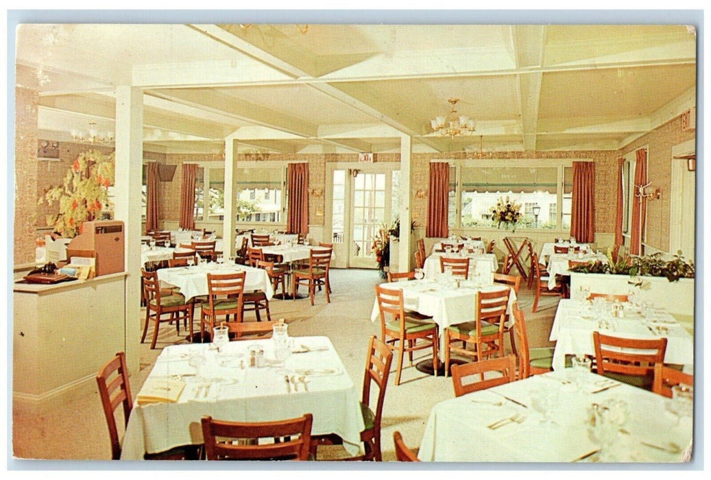 1962 Chatham Arms Restaurant Dining Room Chatham Massachusetts MA Postcard