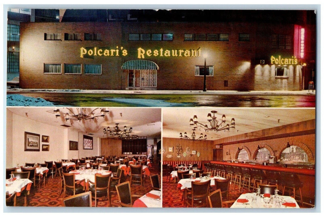 Polcari's Restaurant Dining Room Boston Massachusetts MA, Multiview Postcard