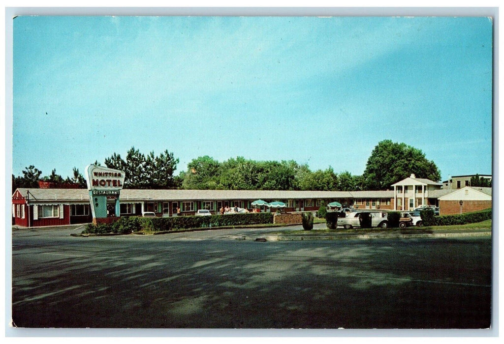 Whittier Motel And Restaurant Cars Ipswich Massachusetts MA Vintage Postcard