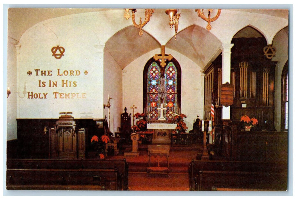 c1950's St. Paul's Episcopal Church, Woodville Mississippi MS Unposted Postcard