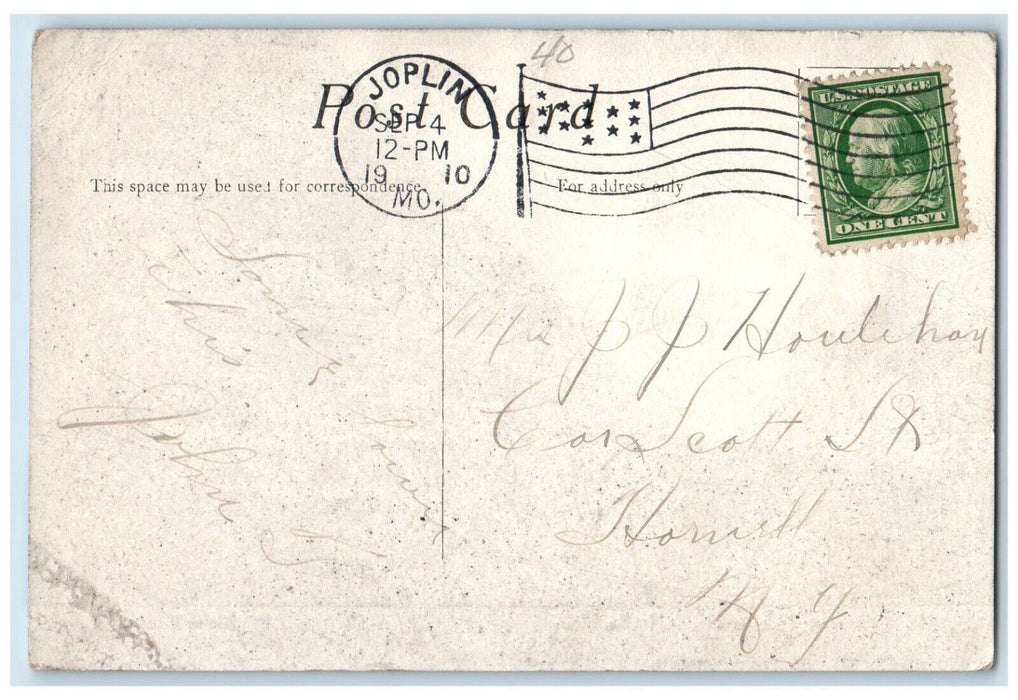 1910 No.2 Interior Catholic Church Joplin Missouri MO Simon Notion Co. Postcard