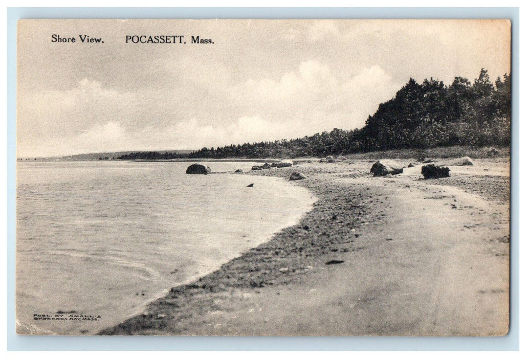 c1910 Shore View Pocassett Massachusetts MA Unposted Antique Postcard