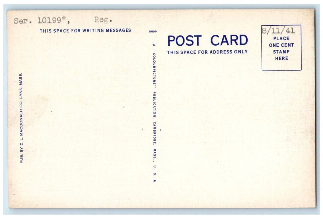 Hotel Edison And Exchange Street Cars Lynn Massachusetts MA Vintage Postcard