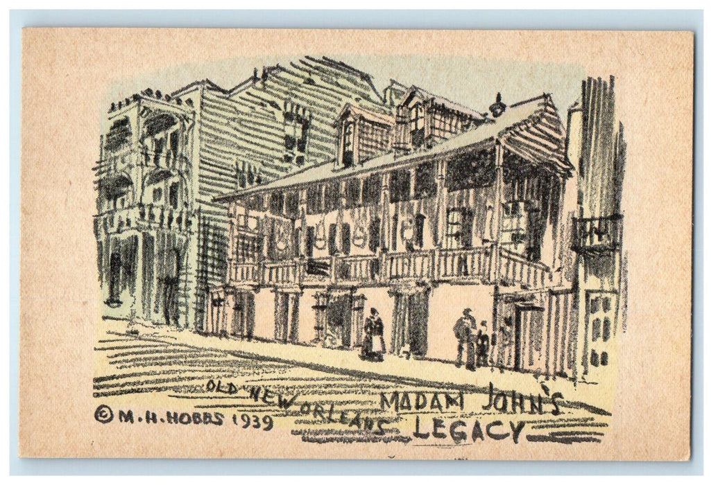 1939 Madam John's Legacy Old New Orleans Louisiana LA Unposted Postcard