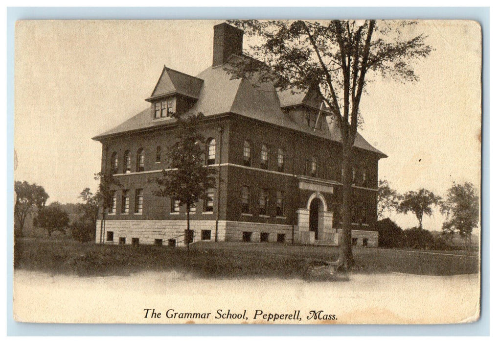 c1910 The Grammar School Pepperell Massachusetts MA Unposted Postcard