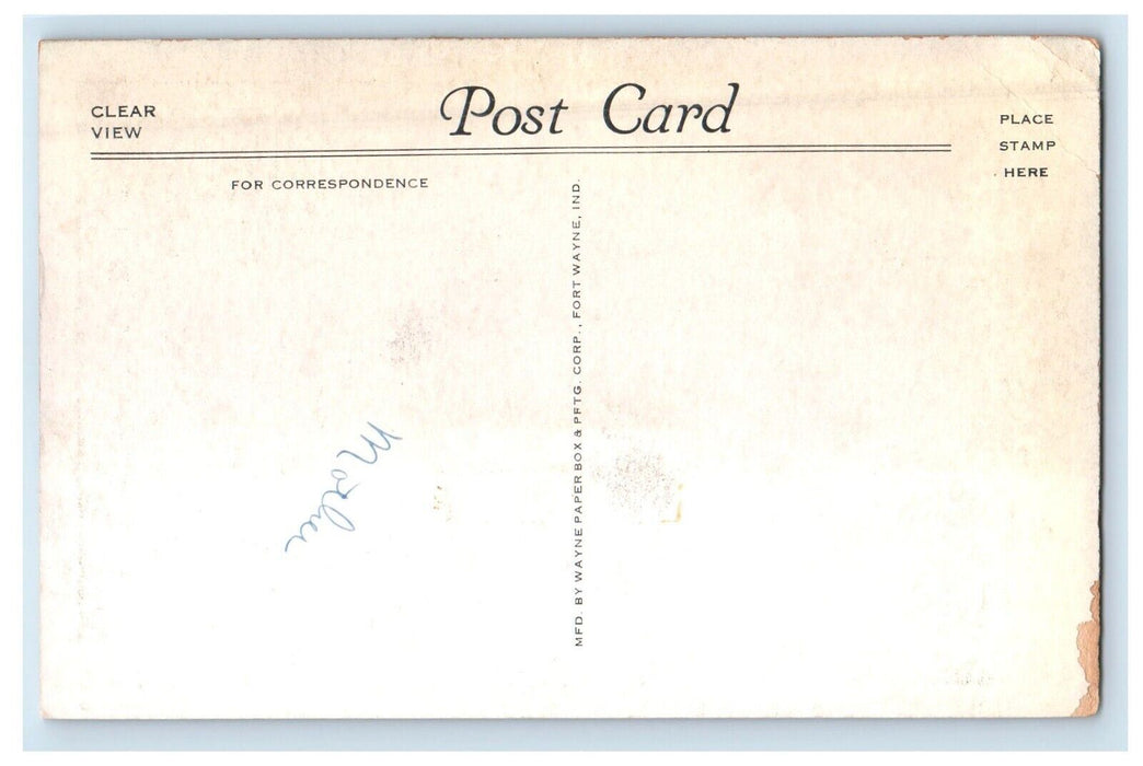 A View Of Jefferson School Building Carmi Illinois IL Unposted Vintage Postcard