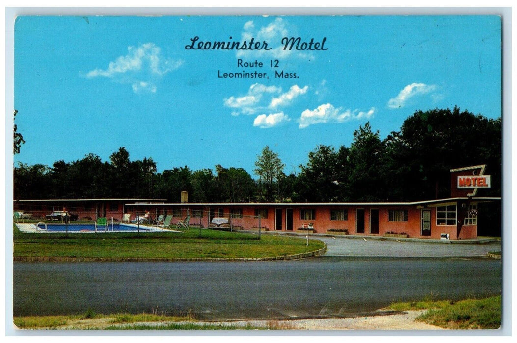 c1960's Leominster Motel Route 12 Leominster Massachusetts MA Vintage Postcard