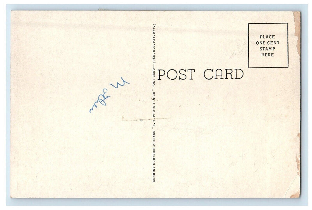 c1930's Carmi Township High School Building Cami Illinois IL Vintage Postcard