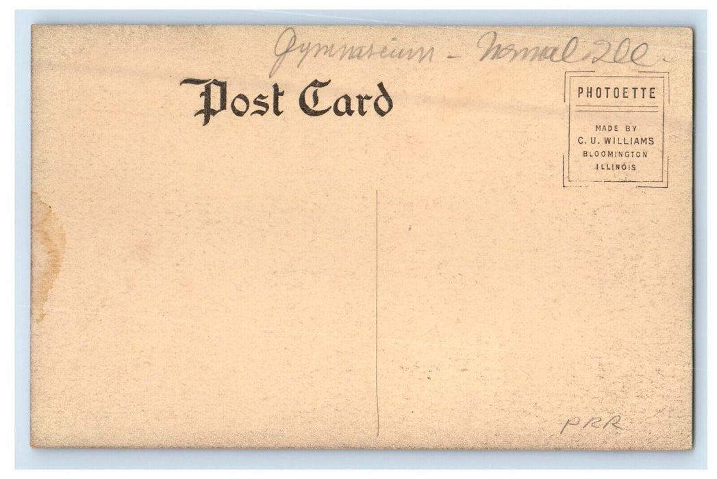 c1910's View Of Gymnasium Normal Illinois IL Unposted Antique Postcard