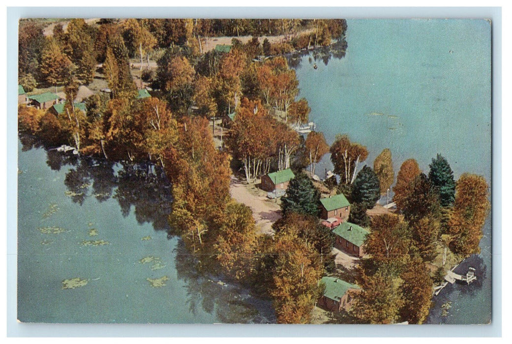 1965 Al's Point Resort On Lake Alice Tomahawk Wisconsin WI Posted Postcard