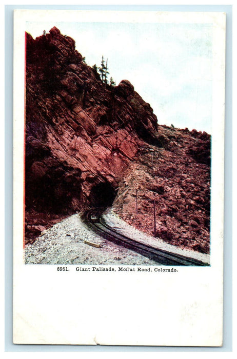 c1920s Giant Palisade, Moffat Road, Colorado CO Unposted Postcard