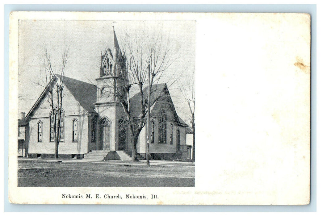 c1905s Nokomis M.E. Church Nokomis Illinois IL Unposted Antique Postcard