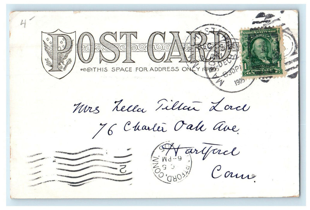 1905 Stark Park, Manchester New Hampshire NH Posted Antique Postcard