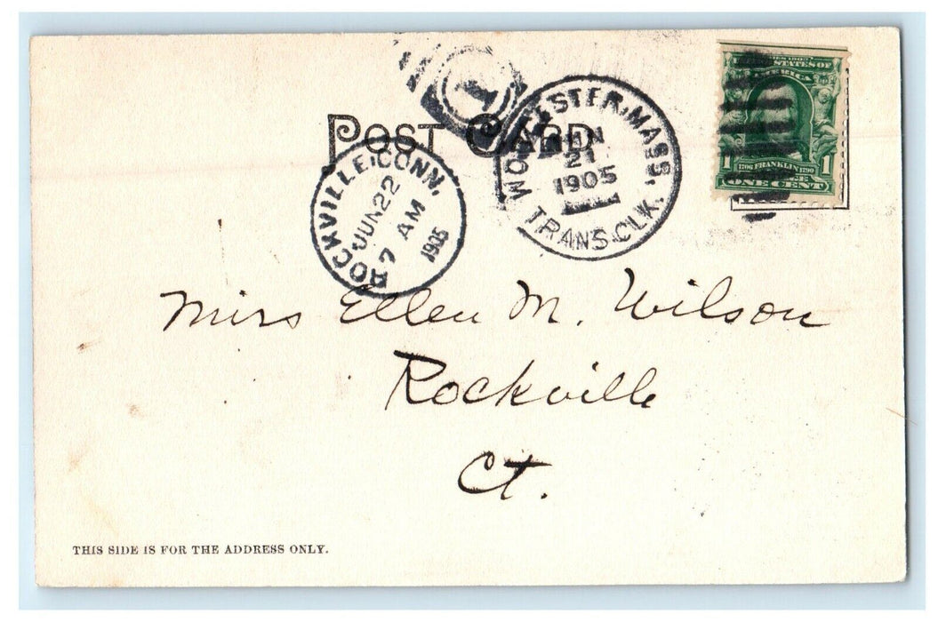 1905 Christ's Protestant Episcopal Church Springfield Massachusetts MA Postcard