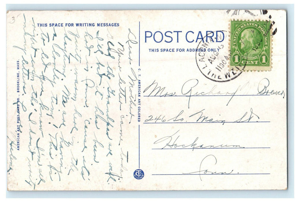 c1930s The Weirs from White Oaks, Lake Winnipesaukee, New Hampshire NH Postcard