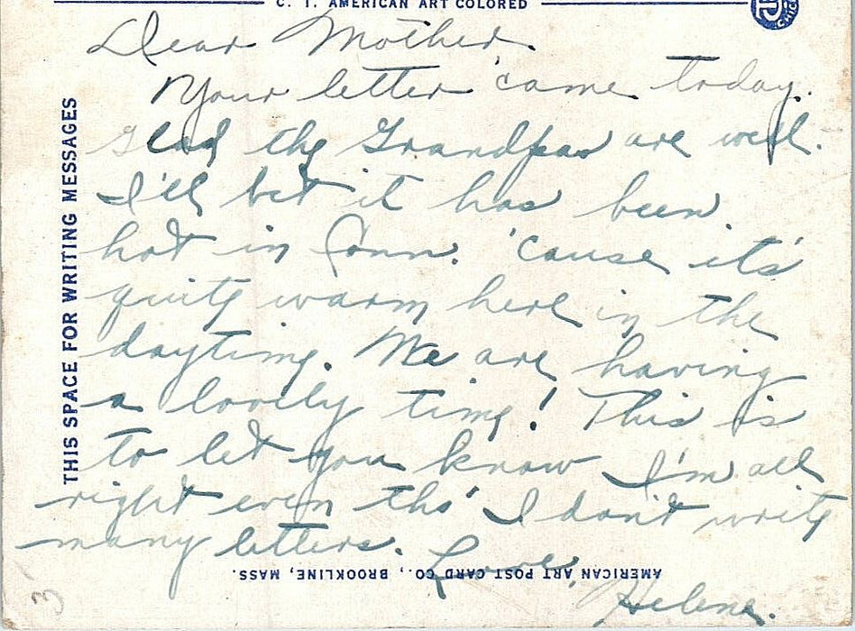 c1930s The Weirs from White Oaks, Lake Winnipesaukee, New Hampshire NH Postcard