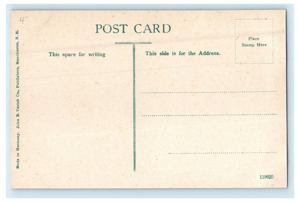 c1910s Lagoon at Pine Island Park, Manchester New Hampshire NH Postcard