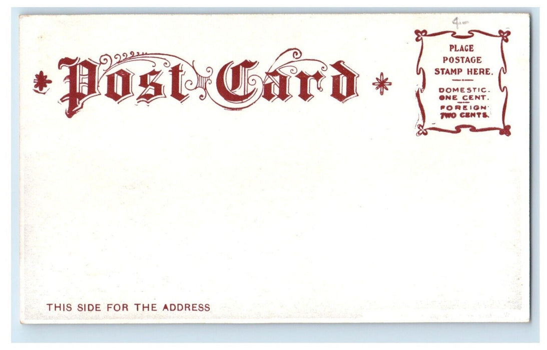 c1905 Lake Contrary Canoeing St Joseph Missouri MO Vintage Unposted Postcard