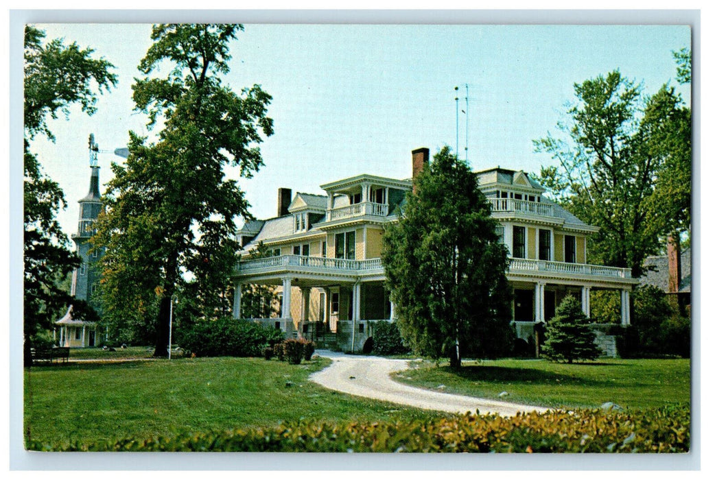 c1960s Map View, The Lodge Dwight Illinois IL Advertising Vintage Postcard