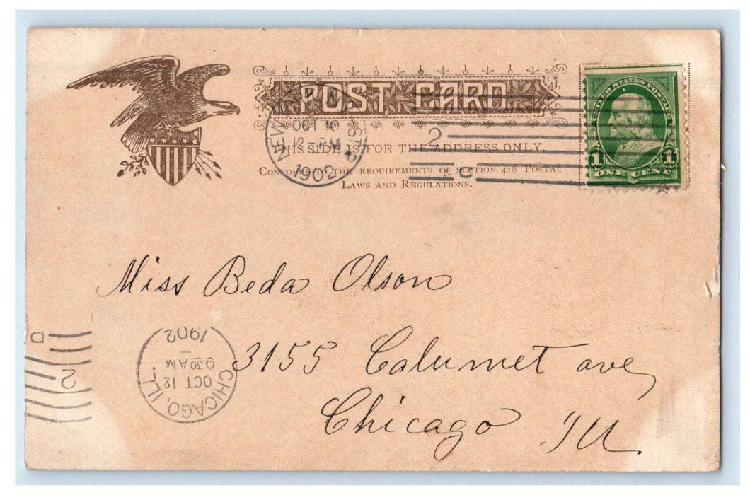 1902 Post Office, World, Park Row, St. Paul Building New York NY Postcard